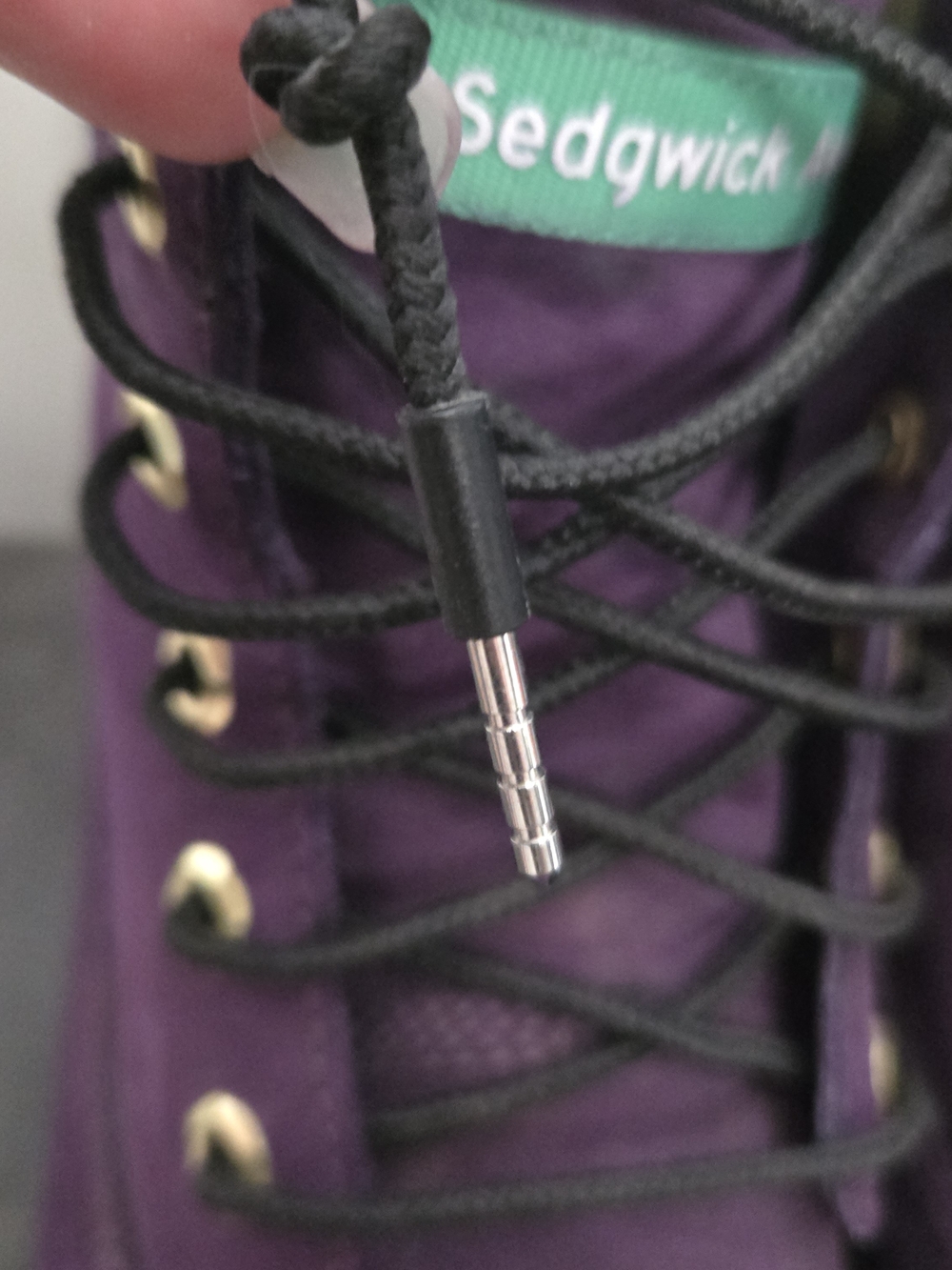 Timberland Women's Hip Hop Limited Purple Suede Lace-Up Boots with Gold Collar - Picture 3 of 6